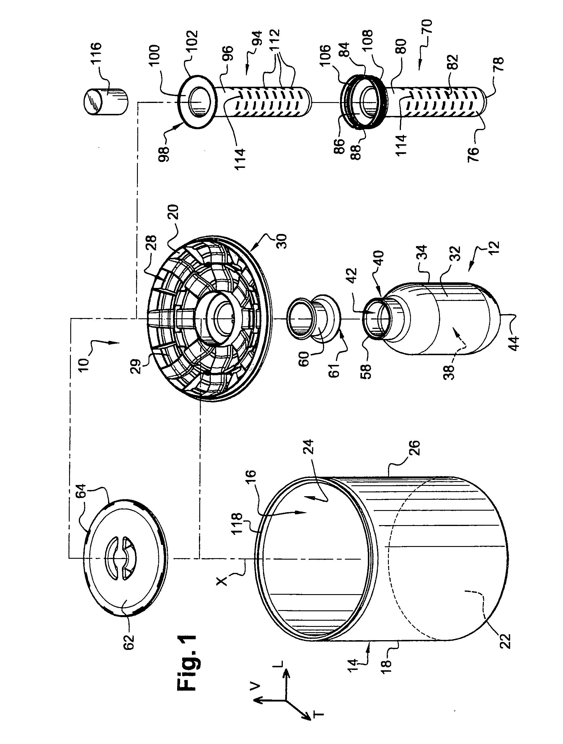 Transportation and/or storage device comprising a double-walled insulating bulb