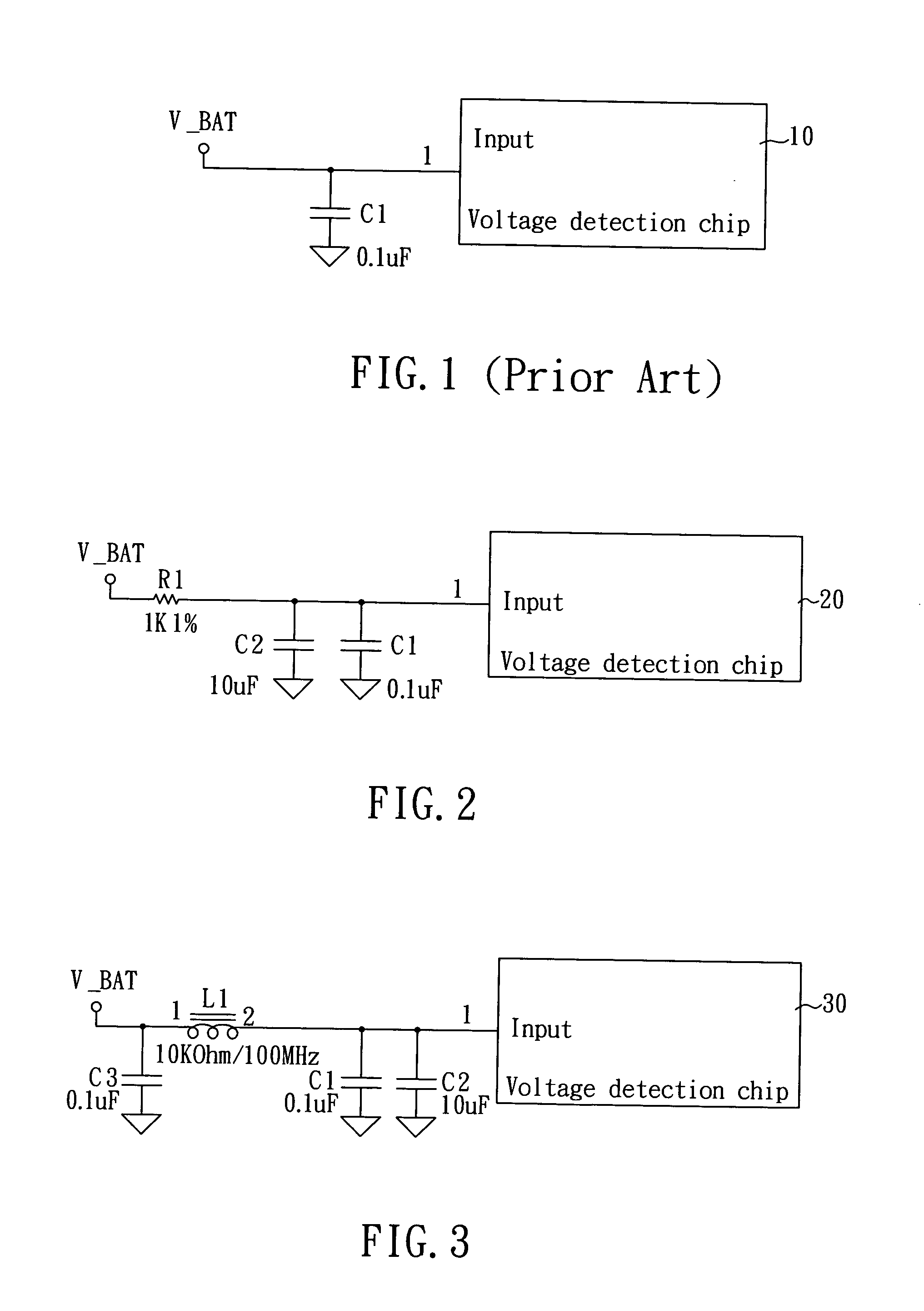 System for detecting battery voltage with high precision