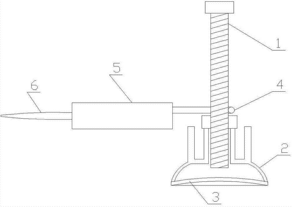 Circle describing instrument for blackboard