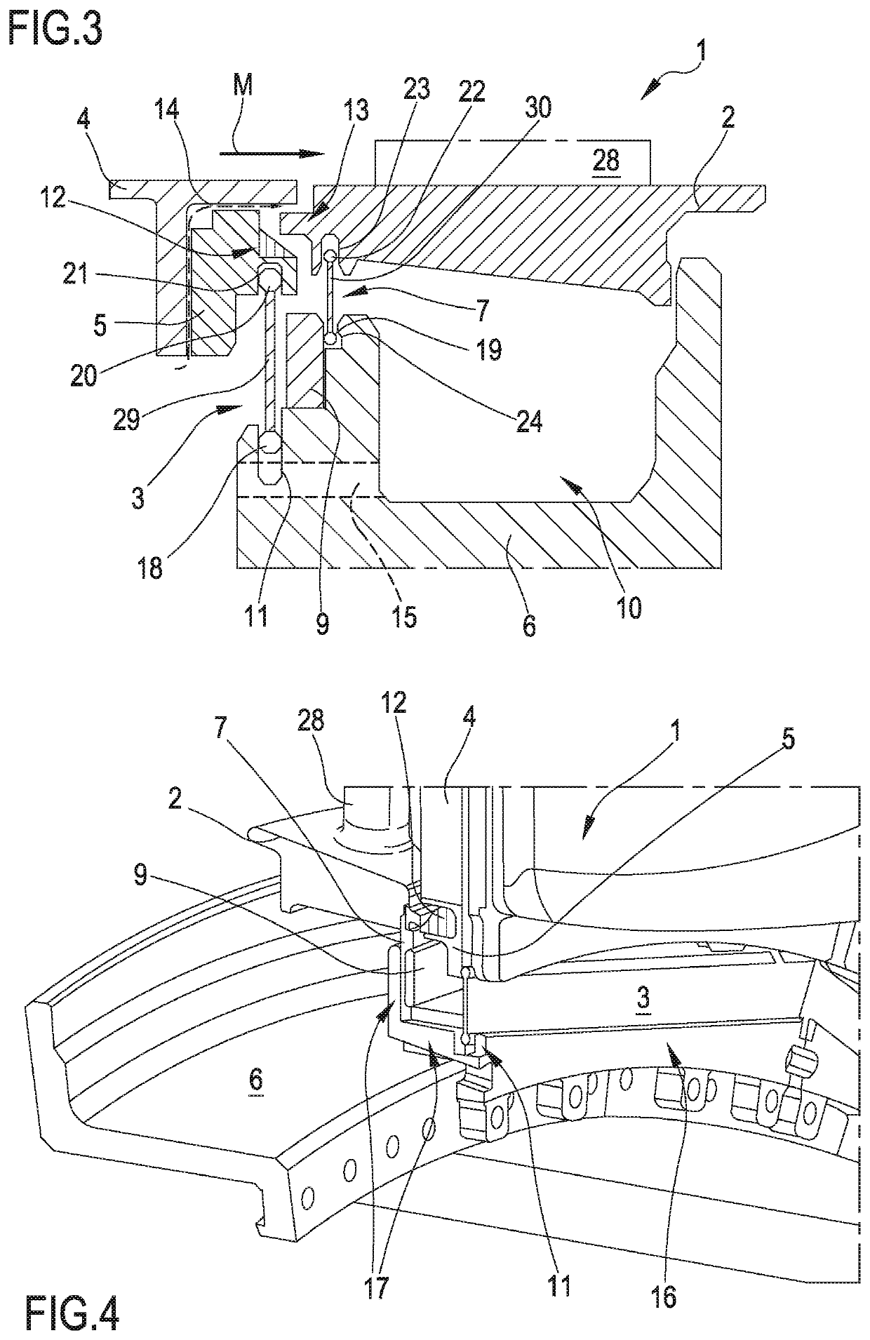 Sealing arrangement on combustor to turbine interface in a gas turbine