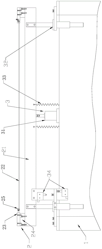 Protective film cutting device