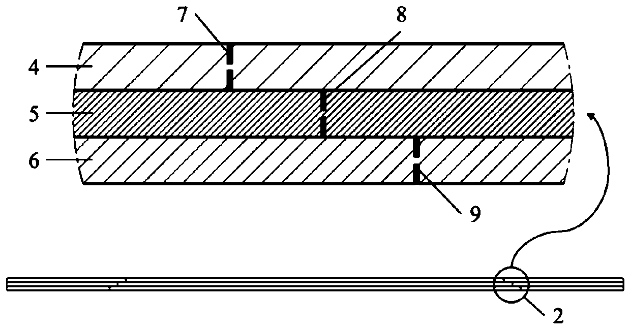 Step cutting plane integral bursting type fragile cover and preparation method thereof