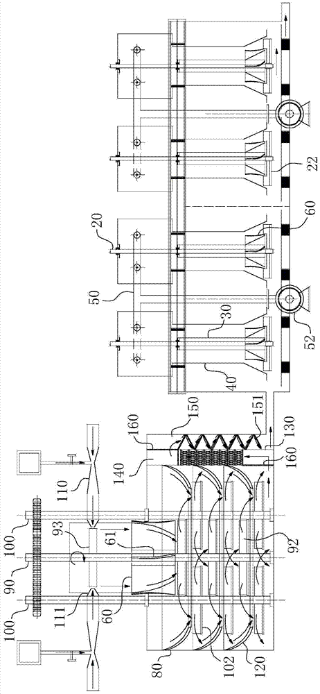 Mixed flow field flotation system driven by jet stream