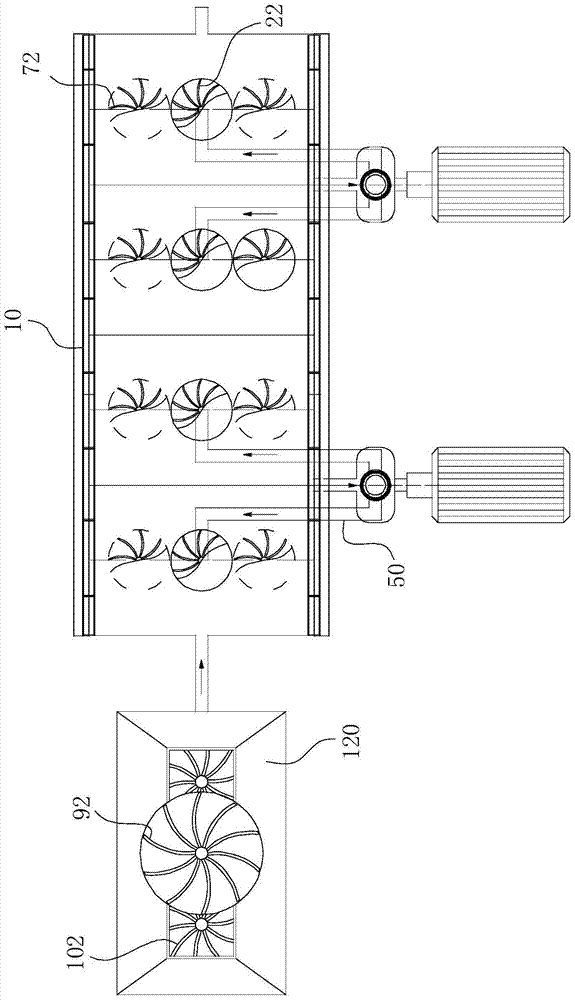 Mixed flow field flotation system driven by jet stream