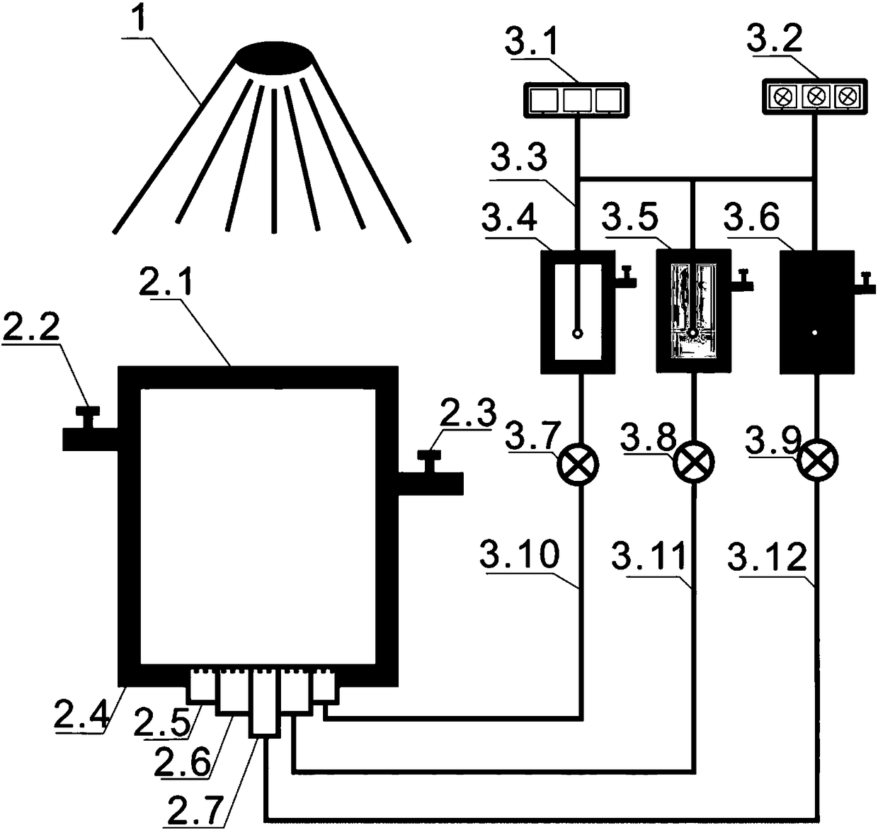 Device and method for acoustic imaging simulation of submarine hydrothermal plumes