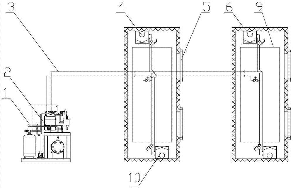 An ice-temperature cold storage for ships