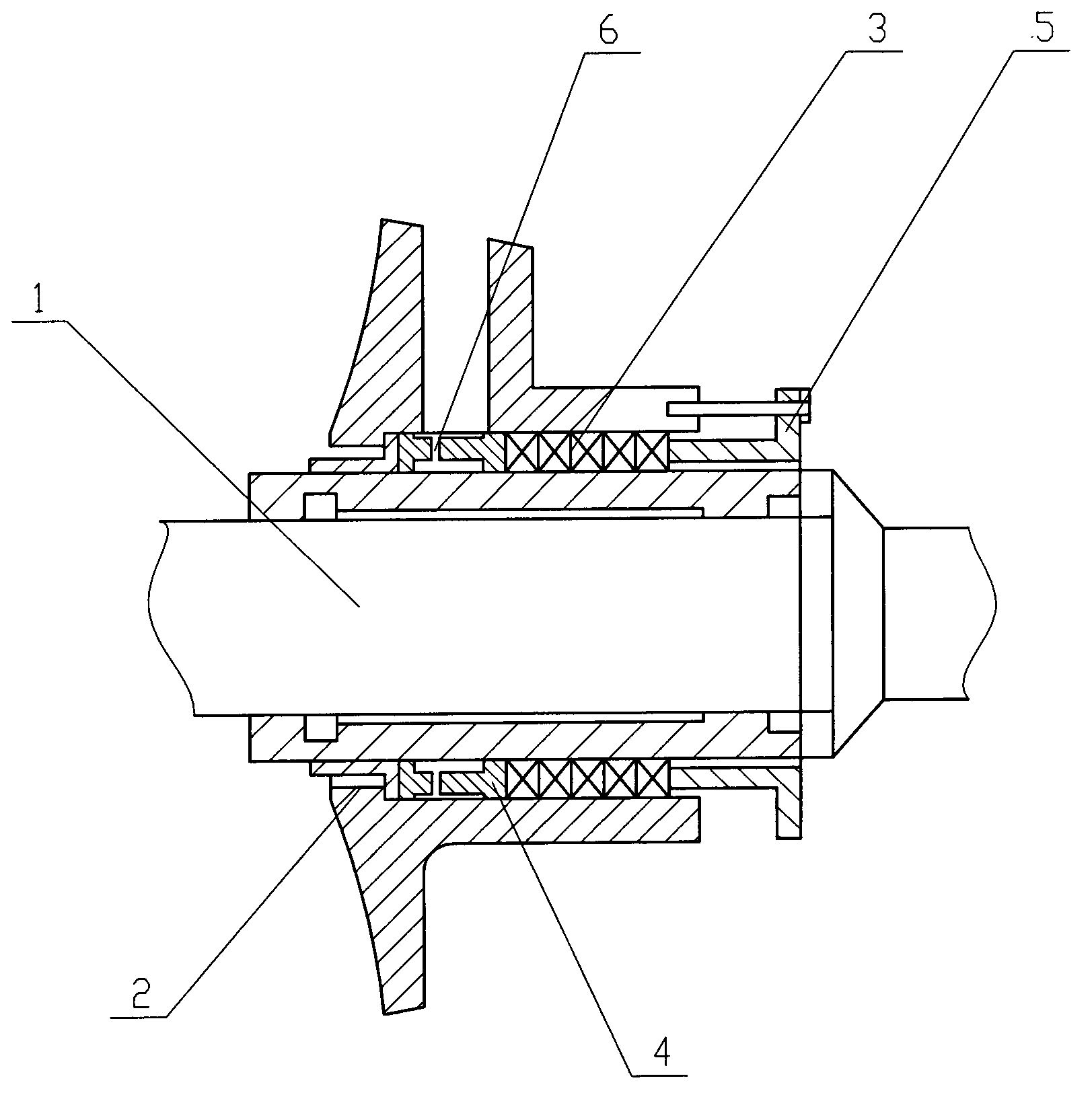 Pump body packing box of coal cutter