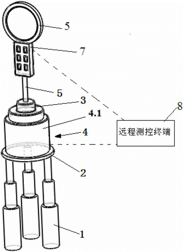 Rotary AC power transmission line magnetic field measuring apparatus