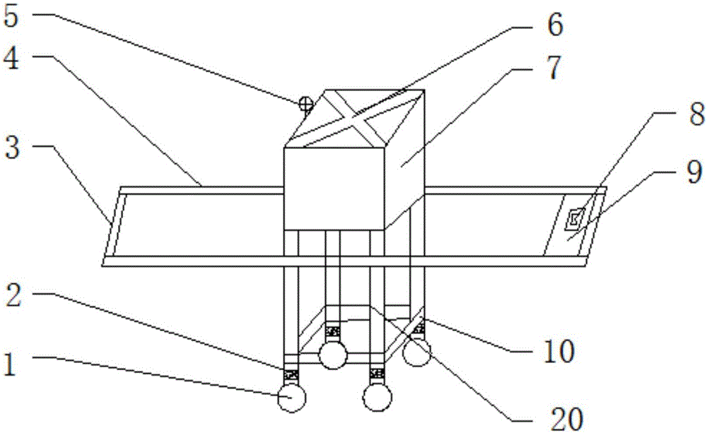 Vertical type shock-absorbing tamping machine applied to building