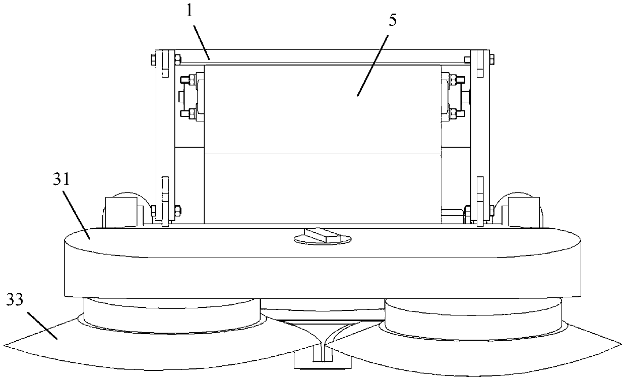 Intelligent granary bottom sweeping and collecting device