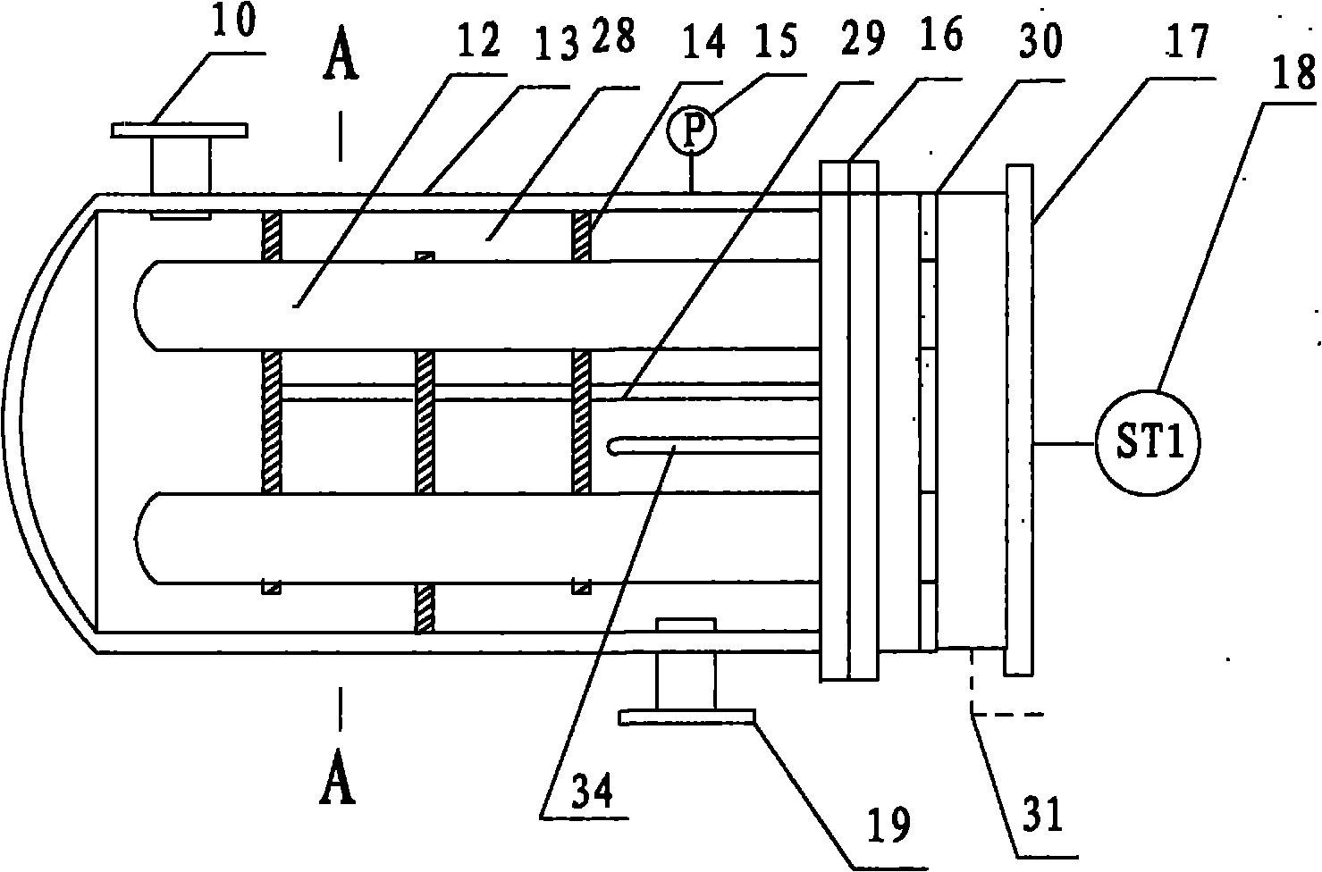 Heating device of screw extruder