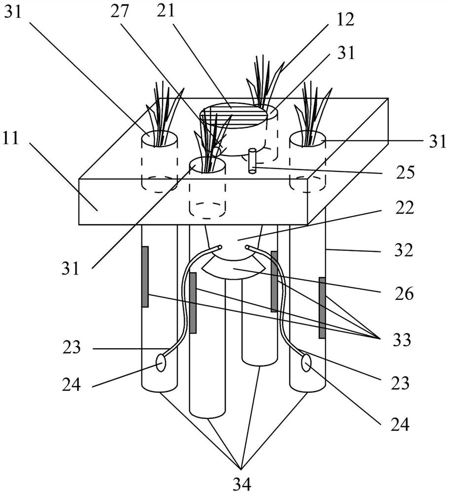 Ultraviolet-enhanced steam stripping zigzag ecological water purification system