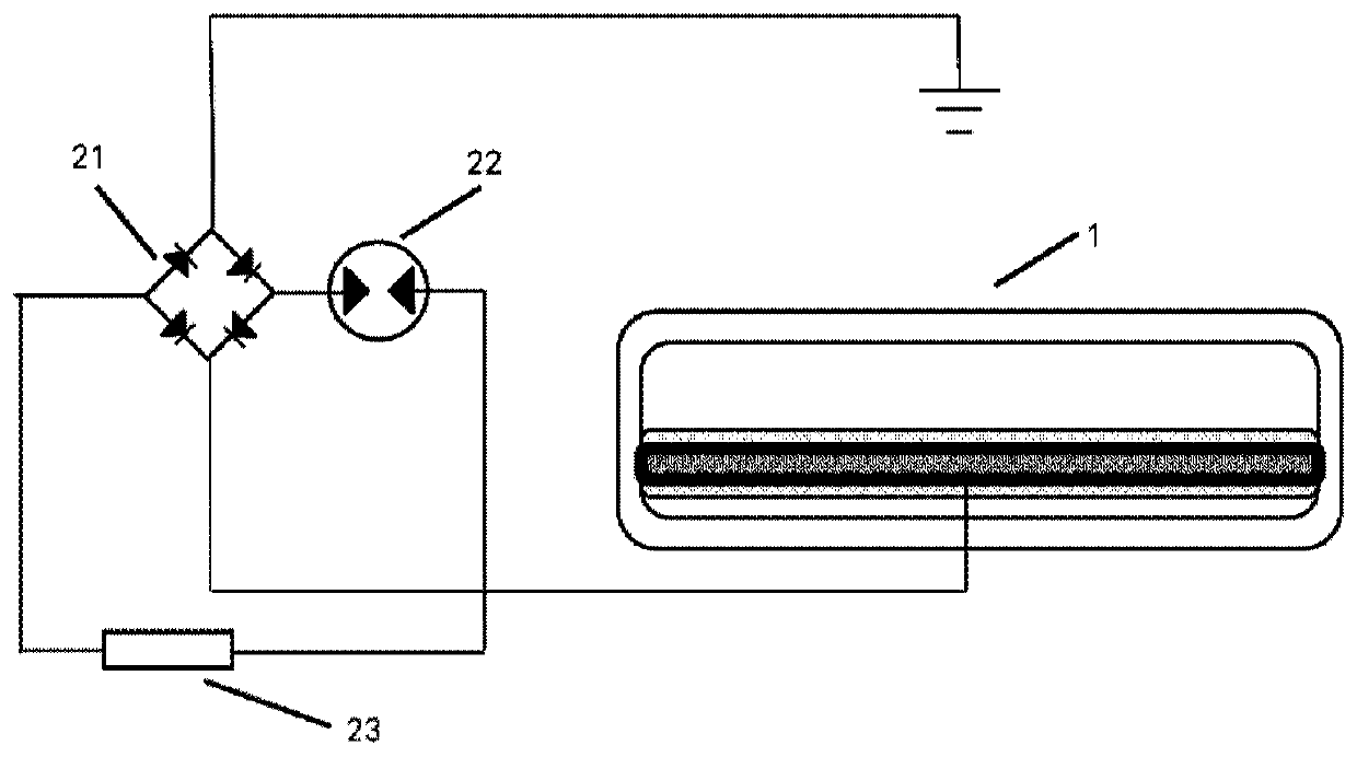 Cavity multilayer film electret generator structure and its preparation method, energy supply system