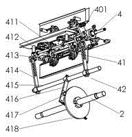 A paper-aligning device for reversing and arranging paper stacks