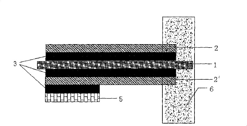 Hollow-out flexible printed circuit board with ACP conductive adhesive being printed thereon