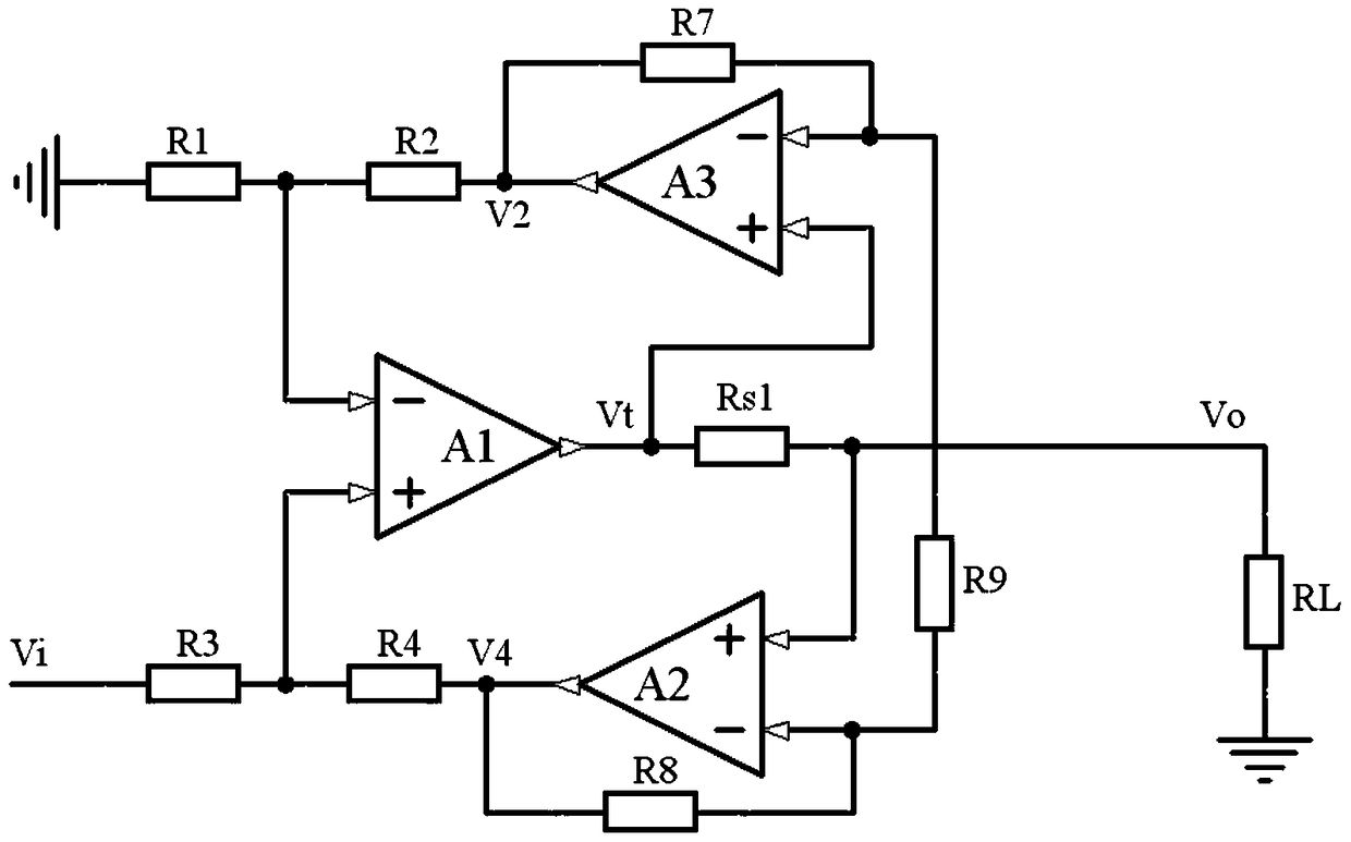 A voltage-controlled current source circuit