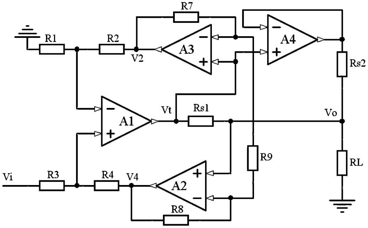 A voltage-controlled current source circuit