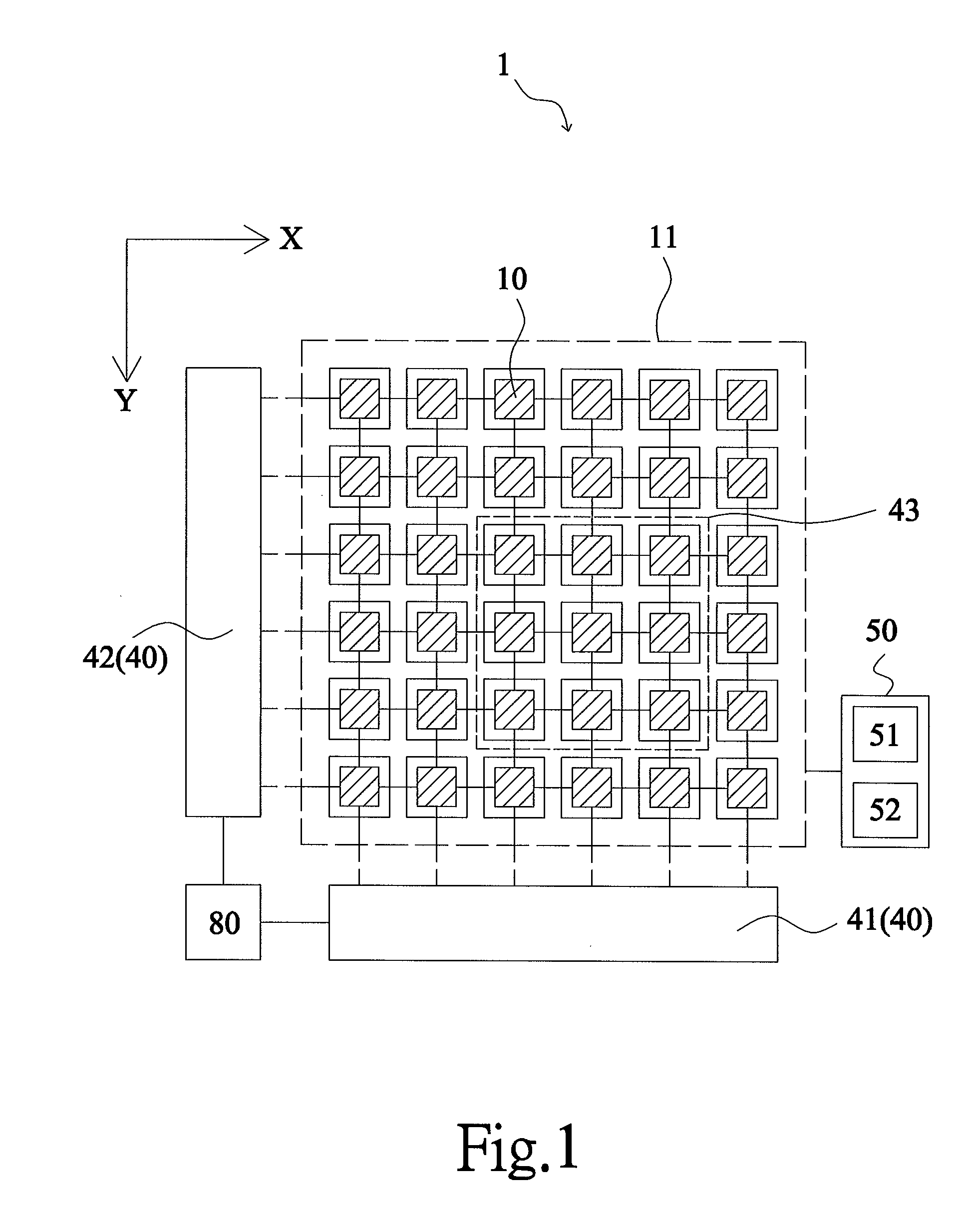 Finger detection device and method of fingerprint recognition integrated circuit