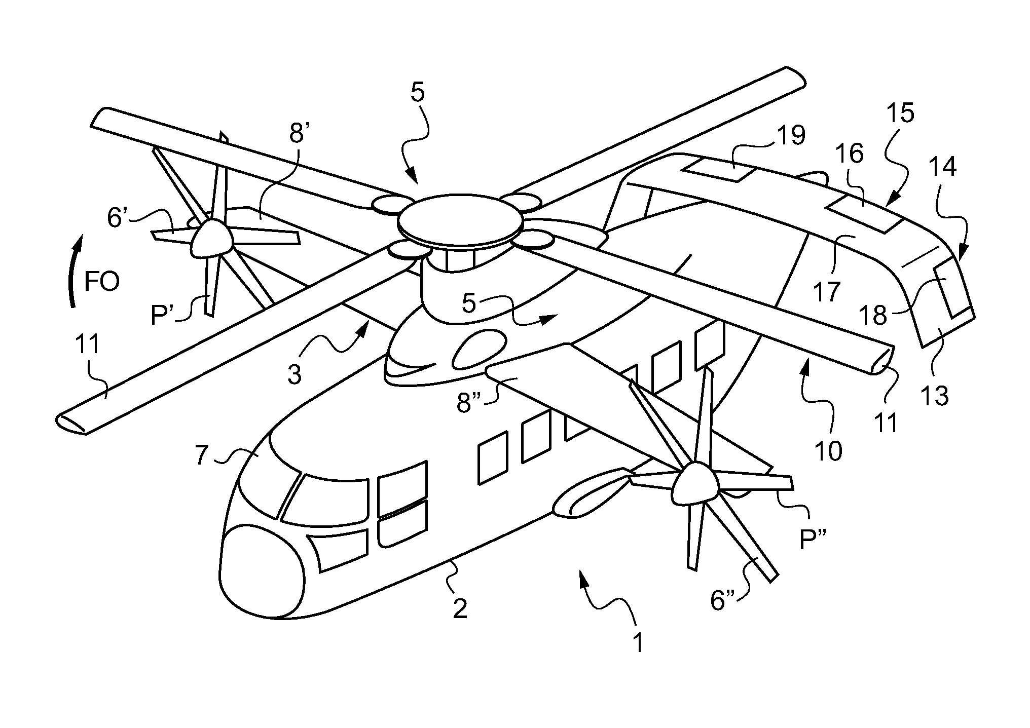 Method of controlling a hybrid helicopter in yaw, and a hybrid helicopter provided with a yaw control device suitable for implementing said method