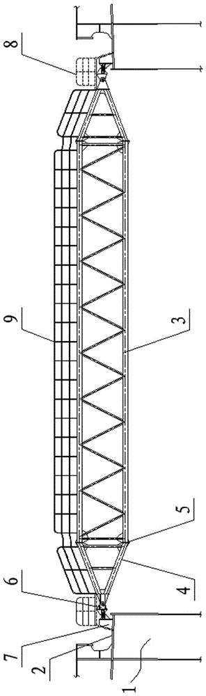 A half-ship positioning beam