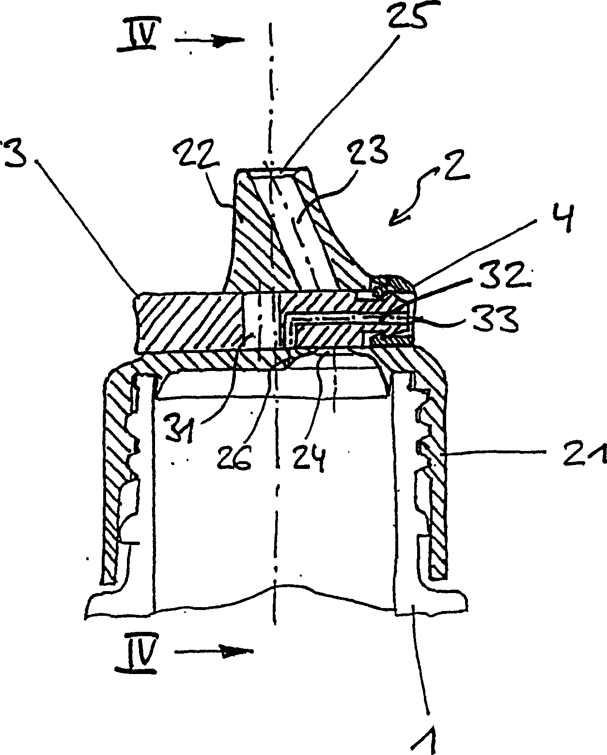 Closable dispensing device for dispensing a liquid, viscous or pasty medium contained in a container