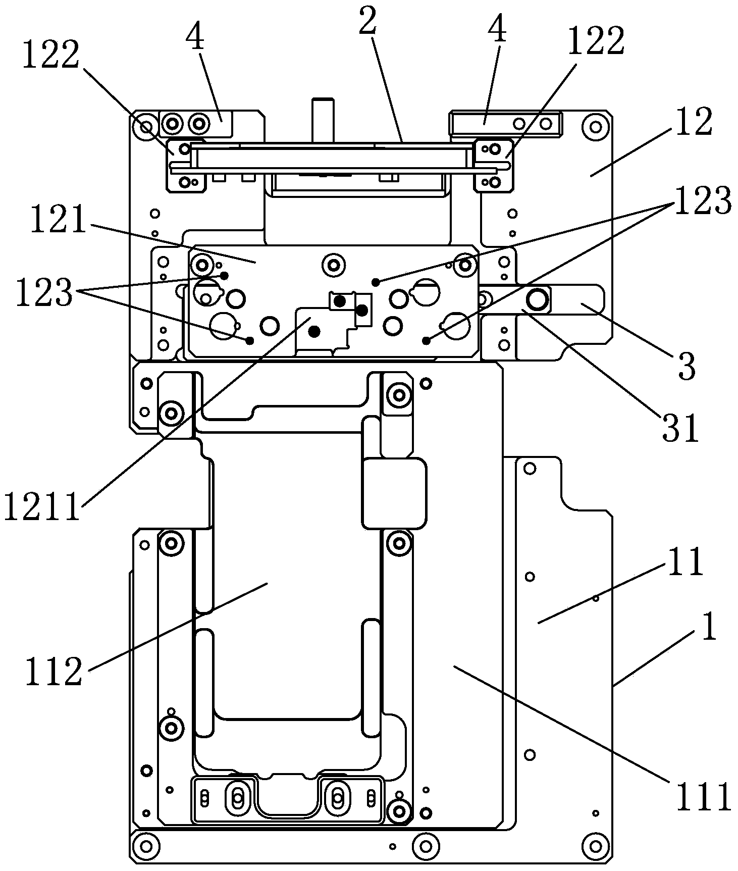Detection device for detecting liquid crystal module