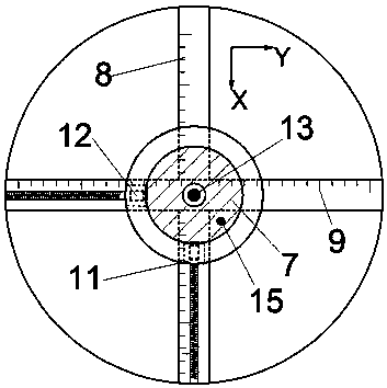 Mesoscopic measuring and automatic tracking system in long-term rock creep and method thereof