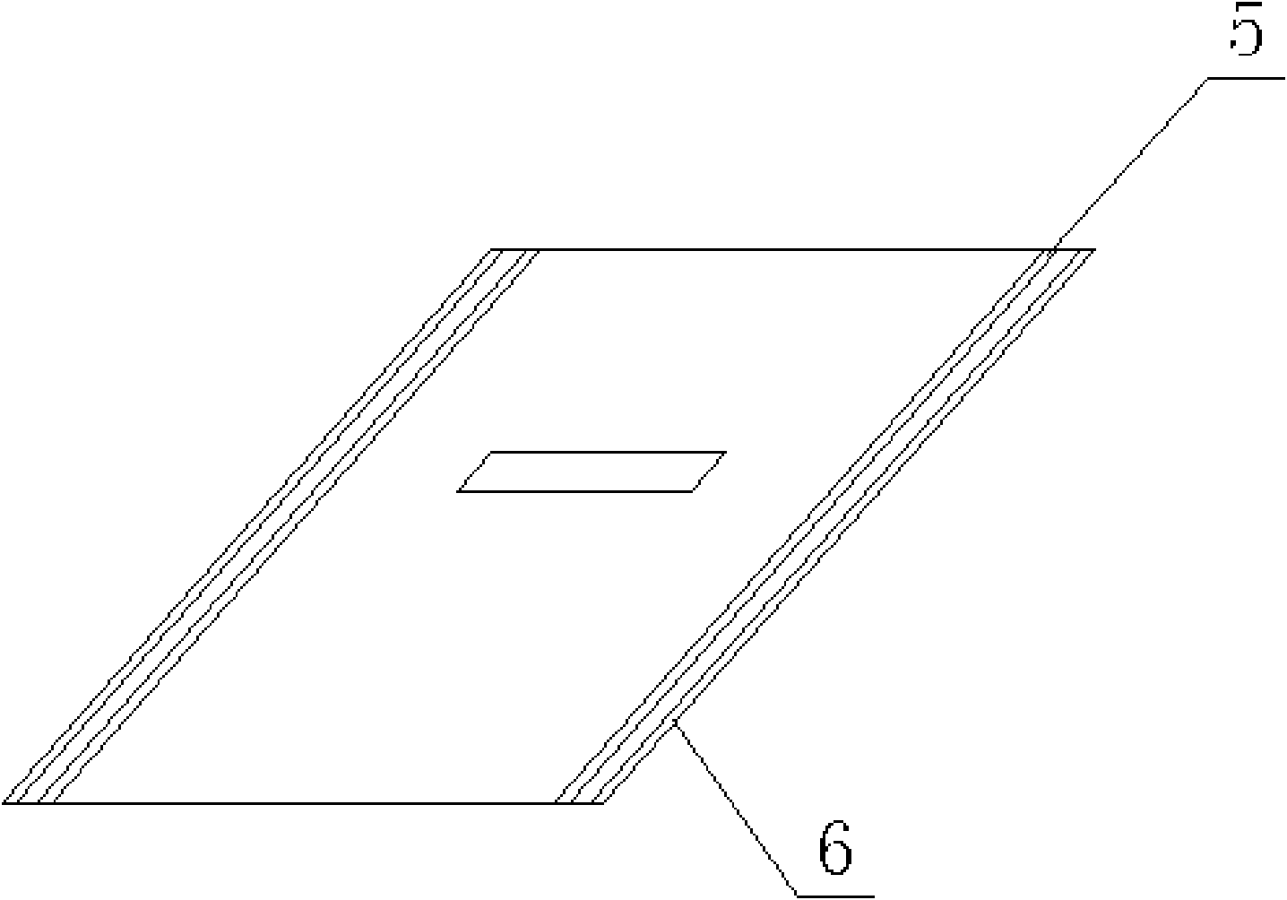 Honey comb structure paper board package box of 180 degree two-double and production method thereof