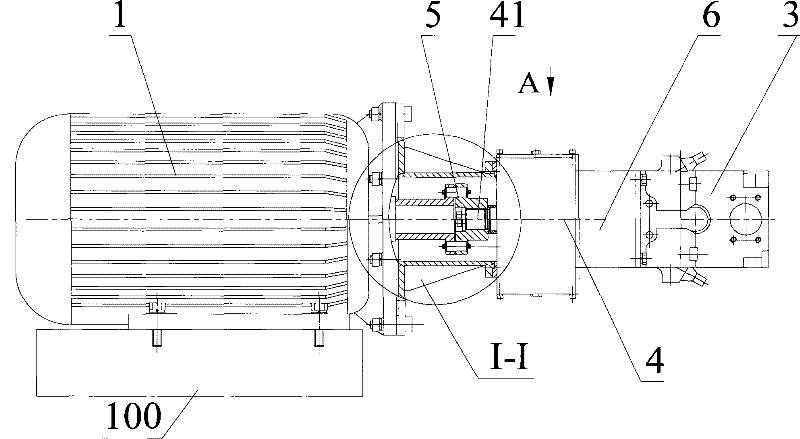 Main power system of concrete delivery pump and concrete delivery pump