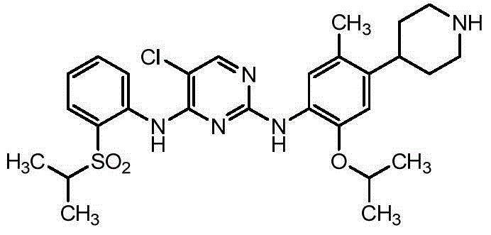 Ceritinib synthesis intermediate and preparation method thereof