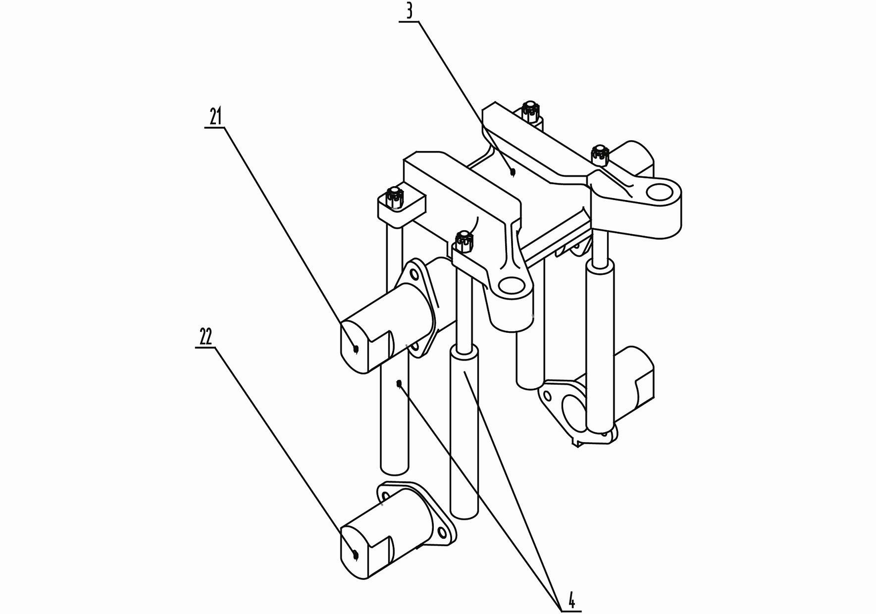 Safety pin interlocking device for crane, single cylinder safety pin type telescopic arm and crane