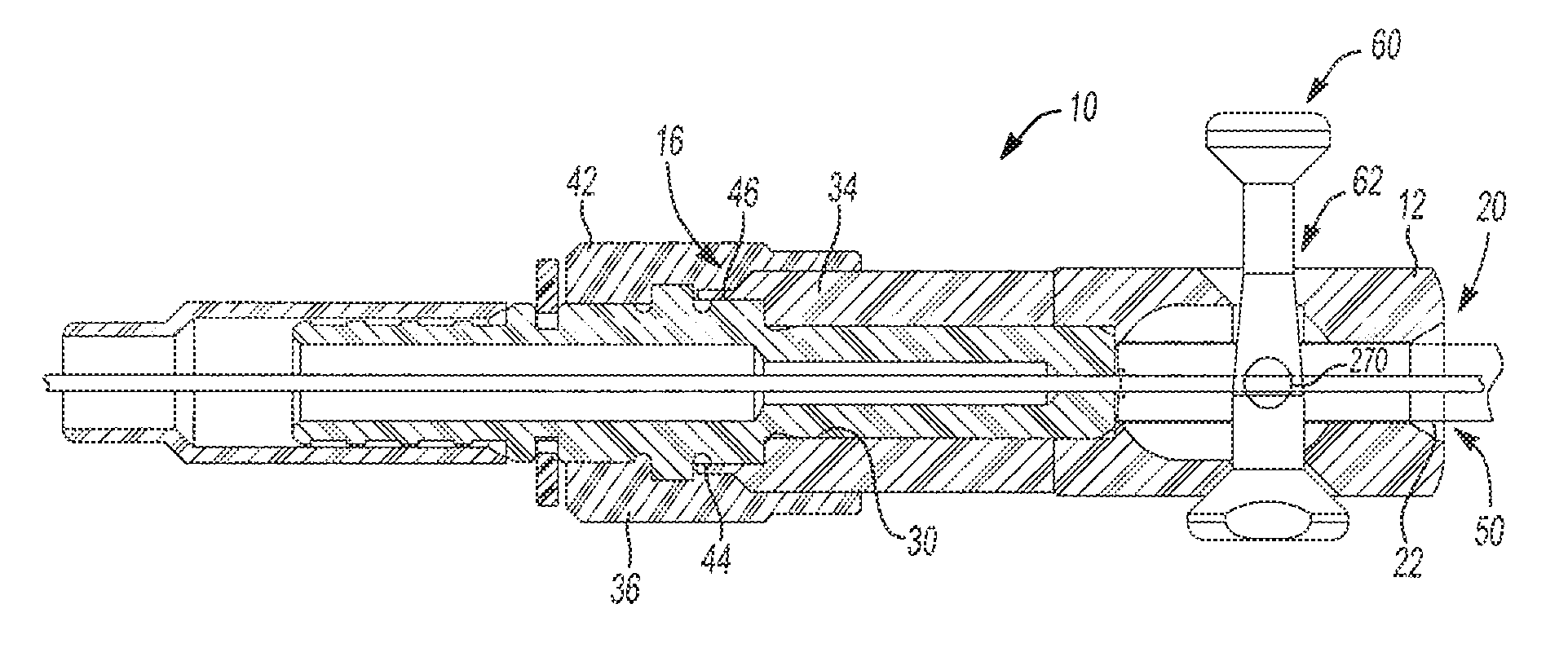 Waveguide connection device