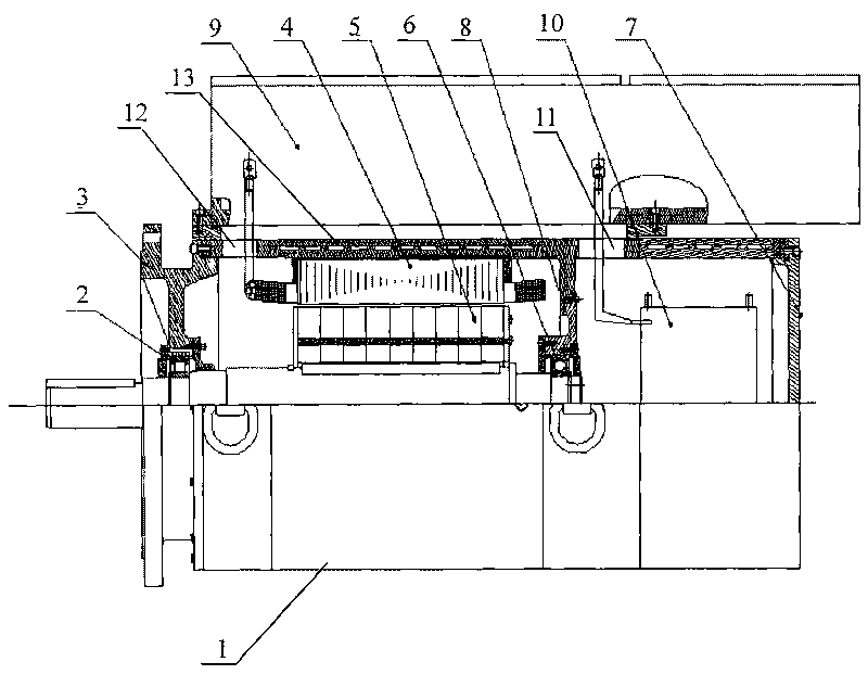 Frequency conversion motor and engineering machine with same