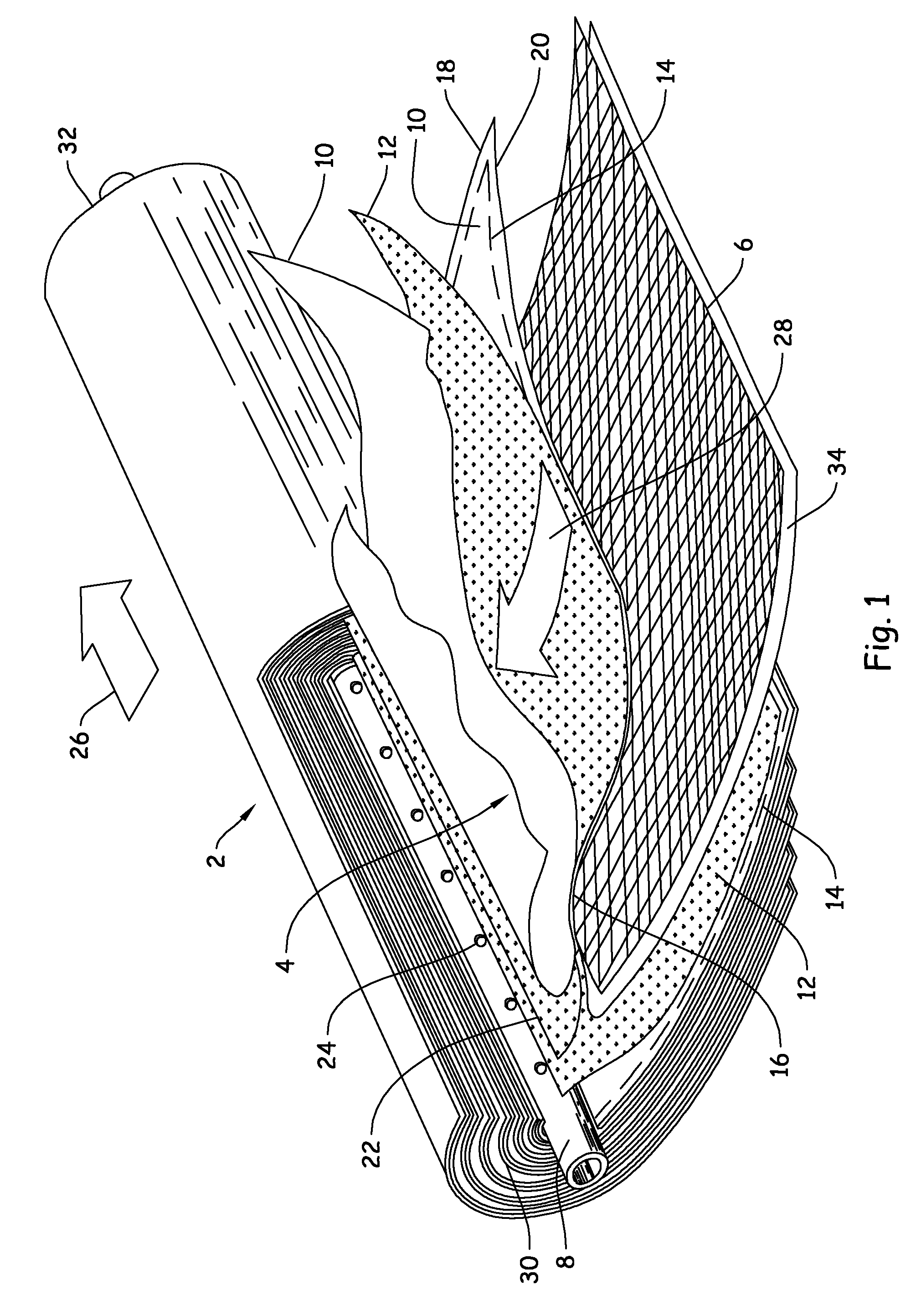 Method for applying tape layer to outer periphery of spiral wound module