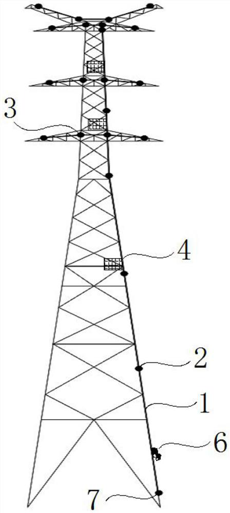 Climbing anti-falling device applied to power transmission line engineering