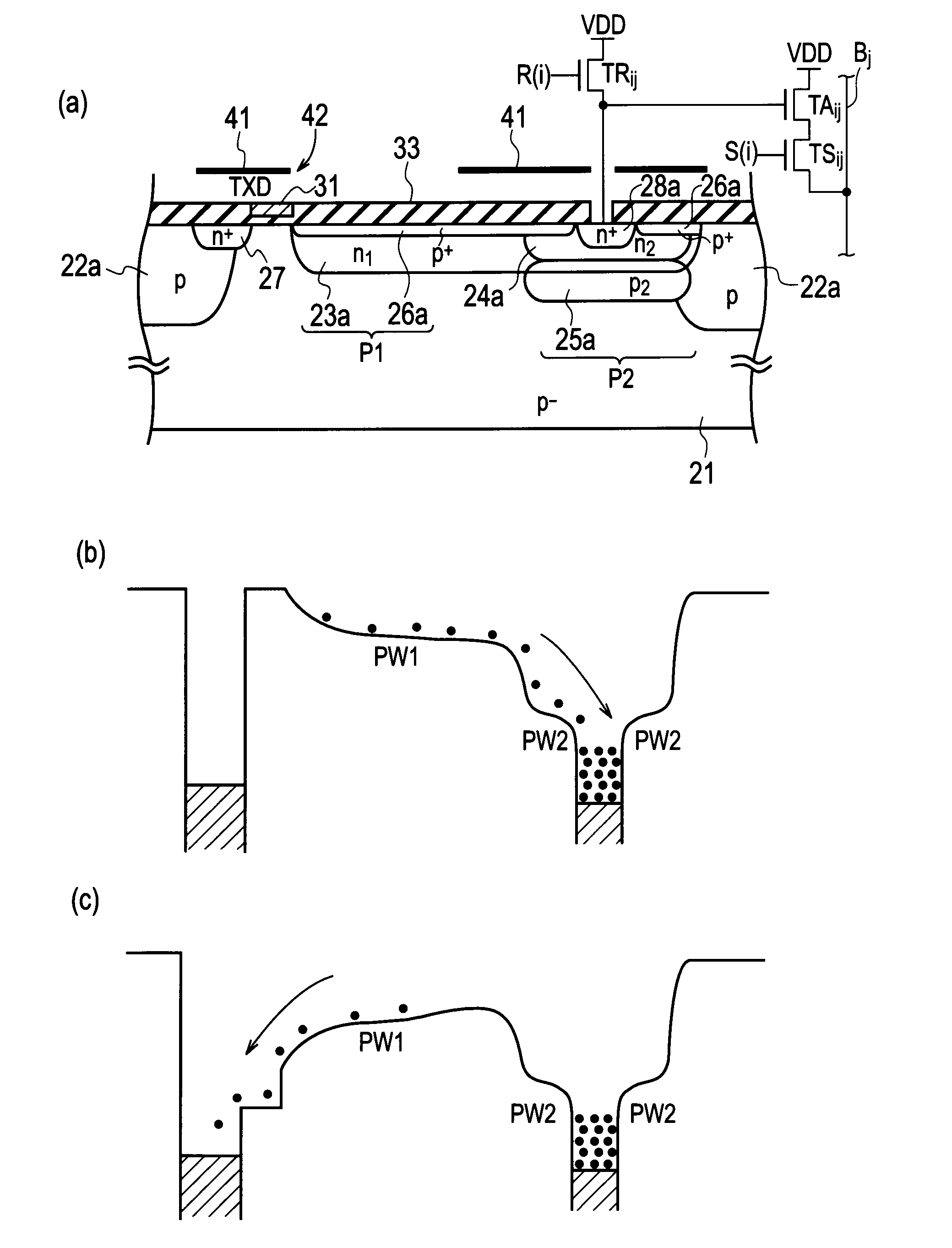 Semiconductor element and solid-state imaging device