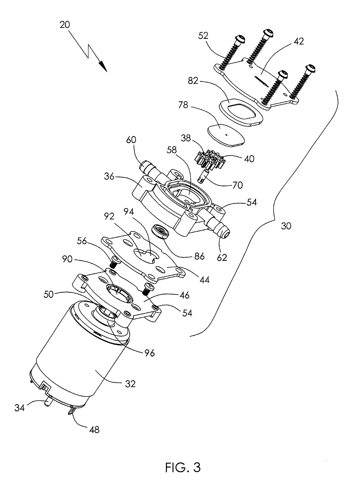 Liquid gear pump