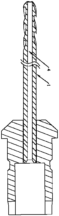 Visible reamer structure under microscope