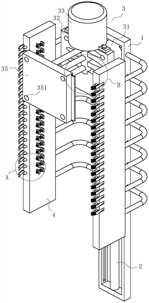 Identity recognition terminal long-distance reading head fixing device