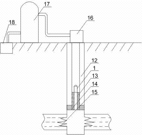 Gas production system for water-gas well