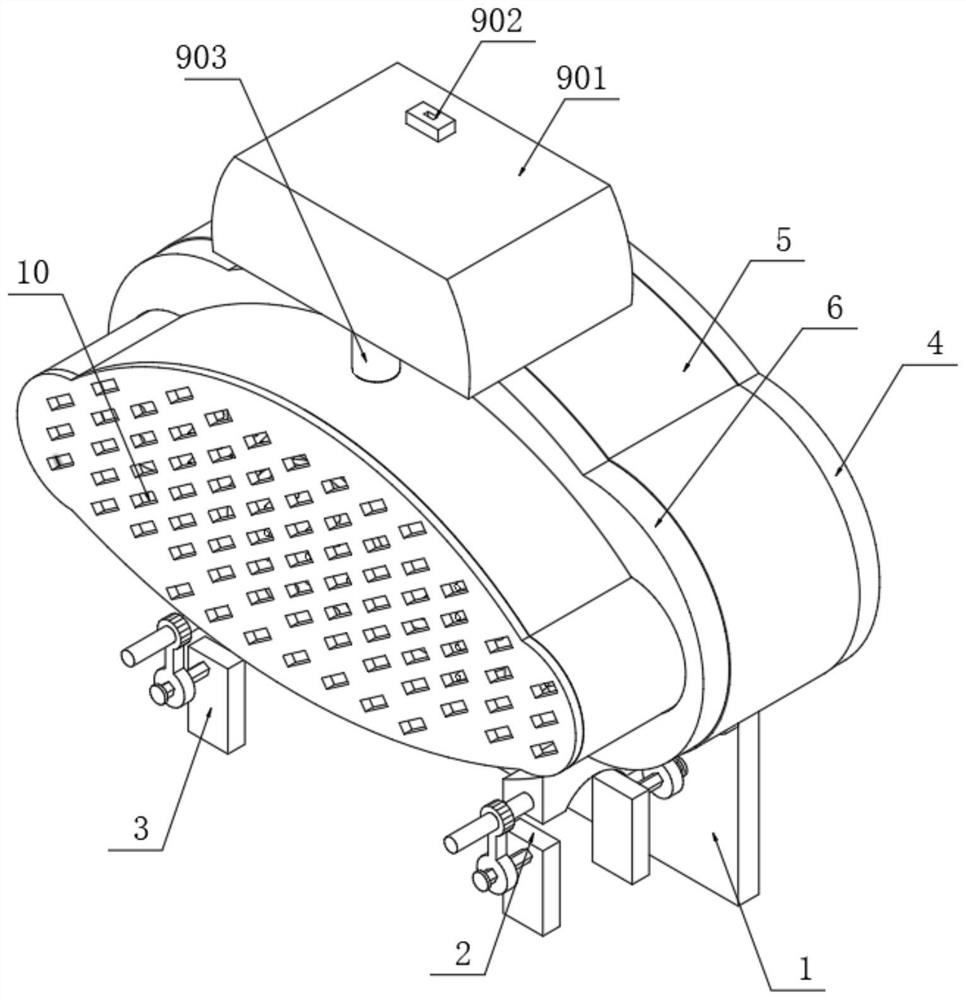 Telescopic neck massage instrument