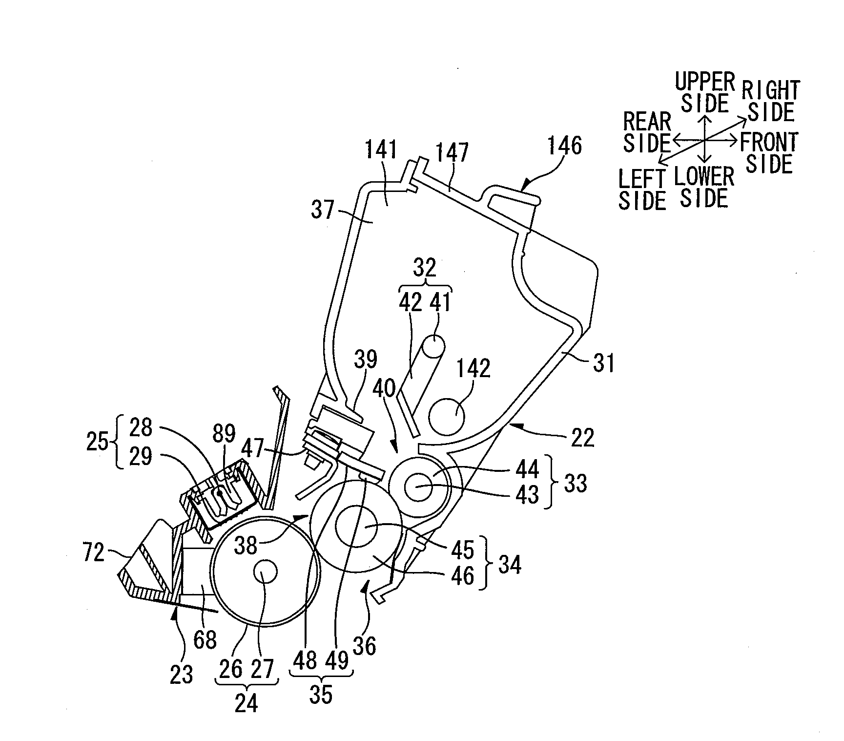Developer cartridge, image carrier unit, and image forming apparatus