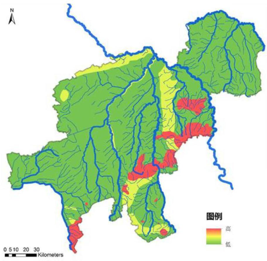 Urban river waterfront space development determination method, device and equipment and storage medium