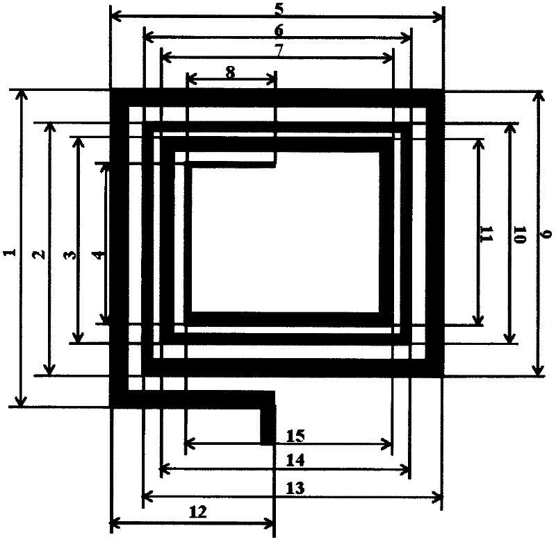 Planar spiral inductor with wide-narrow-alternatingly line width and space