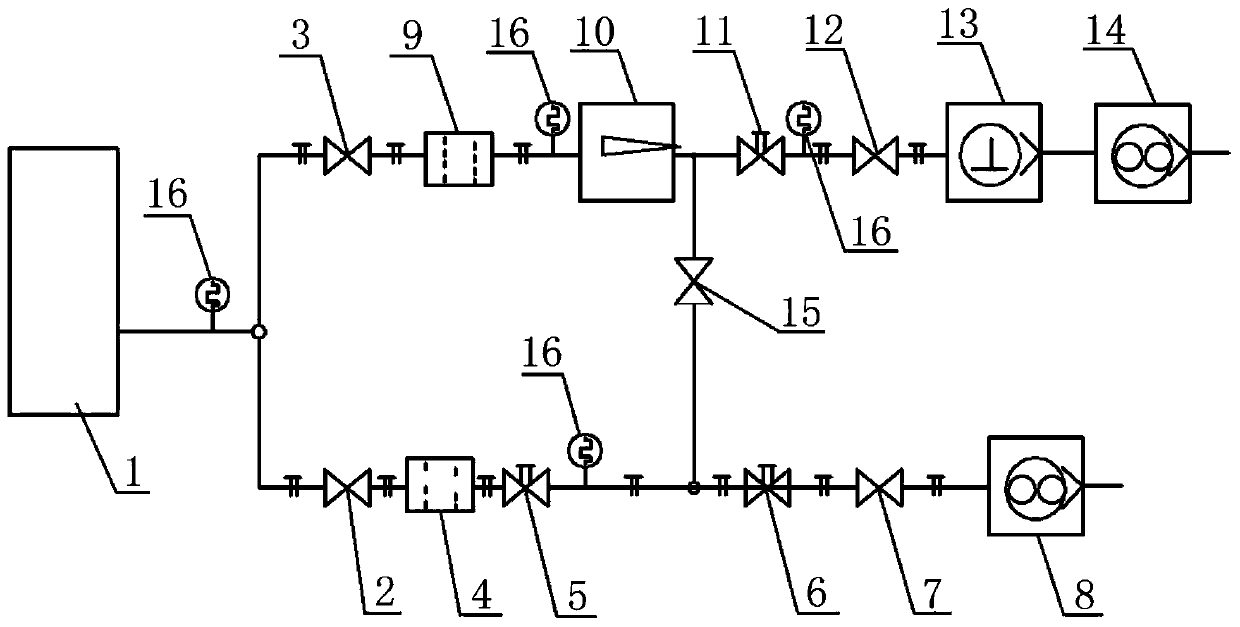 Vacuum system for producing sponge titanium by using 7.5-ton I-type furnace