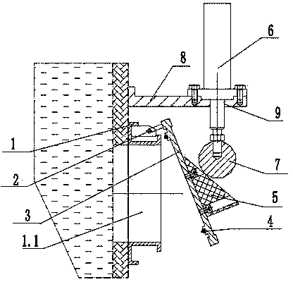 Square lifting intercepting flap valve