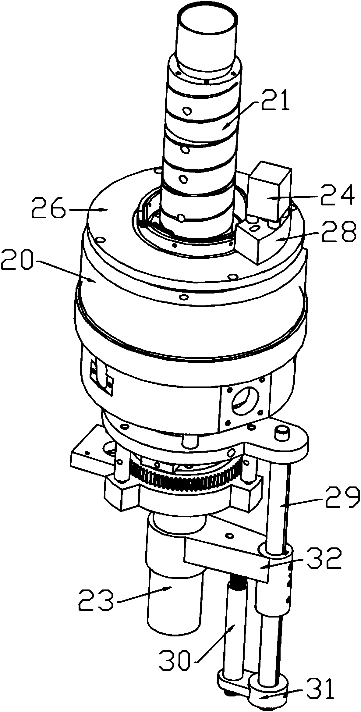 Hosiery body locating and ejecting device with movable sinker cover for integrated hosiery knitting machine