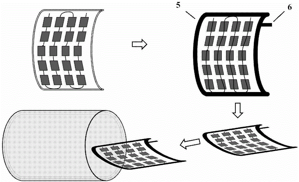 Lamination preparation process of curved-surface double-glass photovoltaic module