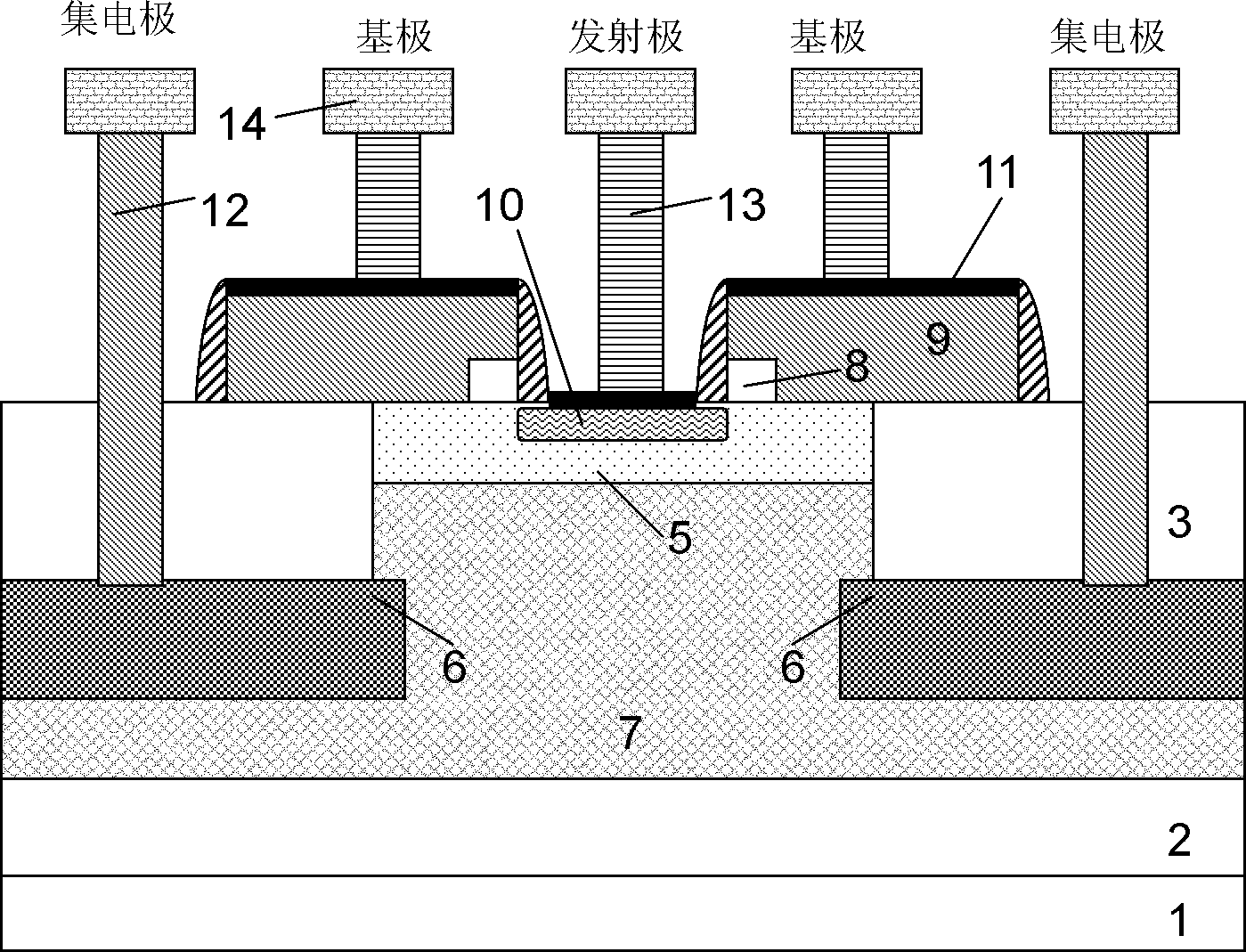Vertical parasitic PNP device in BiCMOS technology and manufacturing method