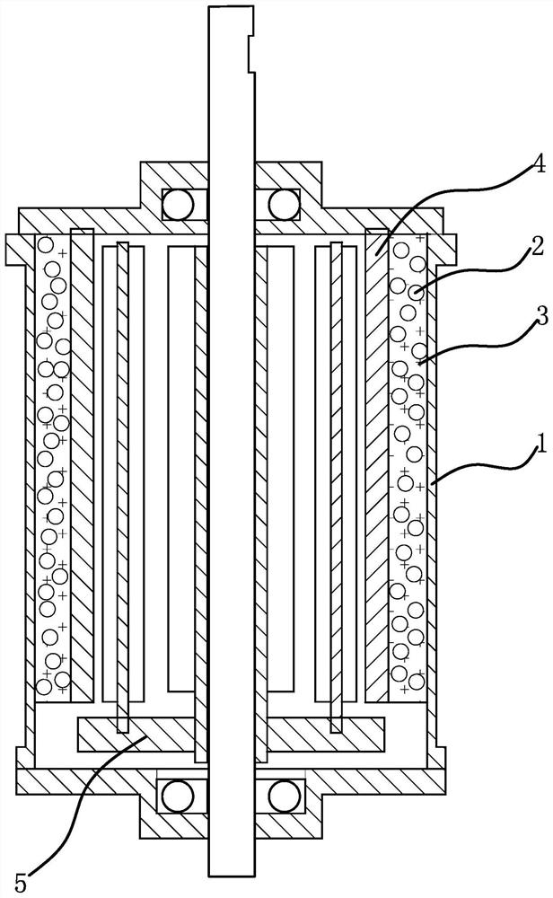 Insulating heat-conducting potting electrical element and potting method thereof